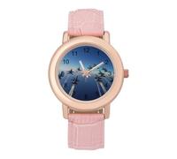 Angels Air Show Flying Women's Custom Watch Fashion Soft Strap Wristwatches Gifts for Birthdays Valentine's Day