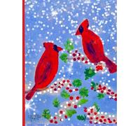 Angels Are Near, Red Cardinals From Heaven, 200 Unlined, Star-Detailed, 8x11 Page, Hardcover Journal, Art Pad, Sketchbook, Drawing Book: Created With ... By: Artist Mary Elisabeth Linder @ MaryEMade