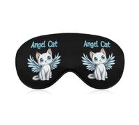 Angels-Cat Sleep Mask Breathable Light-Blocking Eye Masks for Men Women