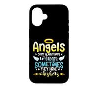 Angels Don´t Always Have Wings Sometimes They Have Whiskers Case for iPhone 16