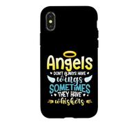 Angels Don´t Always Have Wings Sometimes They Have Whiskers Case for iPhone X/XS