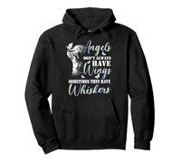 Angels Don't Always Have Wings Cat Pullover Hoodie