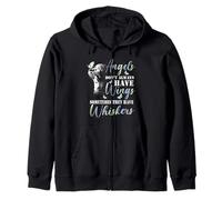 Angels Don't Always Have Wings Cat Zip Hoodie