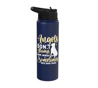 Angels Don't Always Have Wings Sometimes They Have Paws Stainless Steel Insulated Water Bottle
