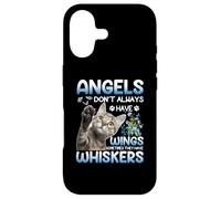Angels Don't Always Have Wings Sometimes They Have Whiskers Case for iPhone 17