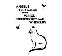 Angels Don't Always Have Wings Sometimes They Have Whiskers: Cute Cat Prompt and Gratitude Journal For Cat Lovers and Crazy Cat People!