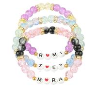 Angel's Draw Home Rumi Anime Bracelet Set Rumi Zoey Mira Inspired Merch Friendship Bracelet Cosplay Gift Women Men, M, Brass, Cubic Zirconia