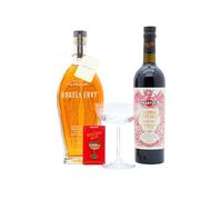 Angel's Envy - Manhattan Bundle - Martini Rubino Vermouth & Straight Port Cask Finish Kentucky Straight Bourbon Whiskey 70cl + 75cl 43.3% ABV