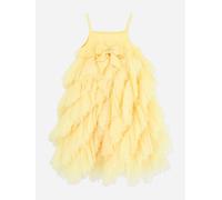 Angels Face Girls Cascade Waterfall Tulle Strappy Dress in Yellow - Yellow - 8 - 9 Yrs