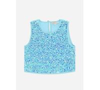 Angels Face Girls Diva Sequin Top in Blue - Blue - 4 - 5 Yrs