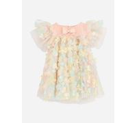 Angels Face Girls Marlowe 3D Multi Flower Tulle Dress in Pink - Pink - 2 - 3 Years