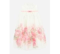 Angels Face Girls Mindi Border Print Tulle Dress in White - White - 6 - 12 Mths
