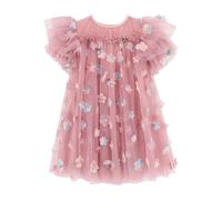 ANGEL'S FACE KIDS flower-embellished ruffled dress - Pink 11 yrs