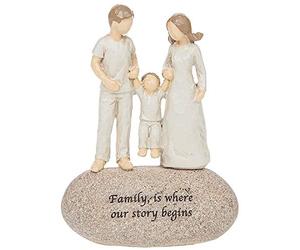 Angels Family is where our story begins Sentimental Pebble Gift