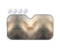 Angel's Feather Medium Car Windshield Sunshade - Quick Cooling in The car in Summer, Portable Storage Sunshade