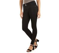 Angels Forever Young Women's Curvy Skinny Jean, Onyx Black Legacy, 10