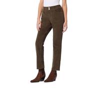 Angels Forever Young Women's Curvy Straight Mid-Rise Corduroy Pants, Deep Moss, 14