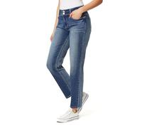 Angels Forever Young Women's Curvy Straight Mid-Rise Jeans, Canyon, 12