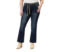 Angels Forever Young Women's Everflex Curvy Belted Bootcut Mid-Rise Jeans (Available in Plus Size), Oakgrove, 12