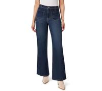 Angels Forever Young Women's Forever Wide High-Rise Patch Pockets Jeans, Everest, 12
