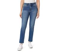Angels Forever Young Women's Jeanie Lift Mid-Rise Straight Ankle Jeans, Pacific, 16