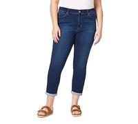Angels Forever Young Women's Size Jeanie Convertible Ankle High-Rise Jeans (Standard and Plus), Kitts, 22 Plus