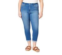 Angels Forever Young Women's Size Jeanie Convertible Ankle High-Rise Jeans (Standard and Plus), Yale, 22 Plus