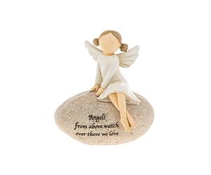 Angels From Above Watch Over Those We Love Sentimental Pebble Gift
