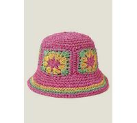 Angels Girls Crochet Packable Hat Pink