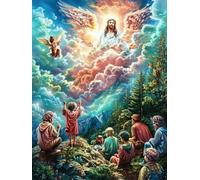 Angels in Clouds 1000 Piece Premium Jigsaw Puzzle Fantástico Cuento De Hadas Animal For Men Educational Decompression Adults Anxiety Memory Care Mothers Valentines Creativity Gift Giving 1000 PCS
