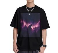 Angels in The Polar Night Mens T-Shirts & Womens T-Shirts, White and Black Graphic Tees for Men and Women, Soft and Breathable