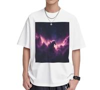 Angels in The Polar Night Mens T-Shirts & Womens T-Shirts, White and Black Graphic Tees for Men and Women, Soft and Breathable