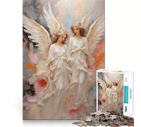 Angels Jigsaw 1000 Pieces for Teenagers Mind Boost Fun Zero Gap Captivating Leisure for Cozy Indoors (38x52cm)
