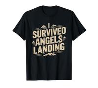 Angels Landing Fear Heights Chain Hike Utah Humor T-Shirt