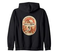 Angels-Landing Women's Hiking in Zion-National-Park Zip Hoodie