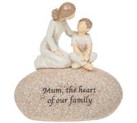 Angels Mum the Heart Of Our Sentimental Pebble Gift