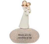 Angels Mum's are the sunshine of life Gift Sentimental Pebble Gift