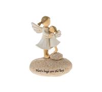 Angels Nan's Hugs are The Best Sentimental Pebble Gift, Stone, White,
