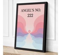 Angel's Number Minimalist Canvas Wall Art Print 30x20 Inch | Ready to Hang, Gallery Wrapped, Fade-Resistant Inks, Securely Packaged, UK Made