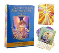 Angels of Abundance Oracle Cards - 44 Exquisite Light Weight Small Size Tarot Cards for Beginners, Easy To Carry