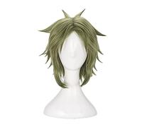 Angels of Death Danieru Doctor Daniel Dickens Danny Cosplay Wig Short Green Heat Resistant Synthetic Hair Wig + Wig Cap