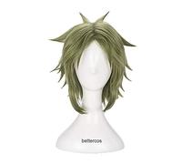 Angels of Death Danieru Doctor Daniel Dickens Danny Cosplay Wig Short Green Heat Resistant Synthetic Hair Wig + Wig Cap
