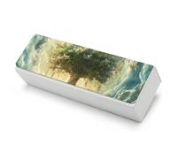 Angels Spiritual Tree And Life Funny Glasses Case Hard Shell Eyeglasses Case Protector with Cleaning Cloth for Women Men
