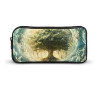 Angels Spiritual Tree And Life Funny Pen Case Pencil High Capacity Pouch Stationery Bag Makeup Cosmetic Organizer For Men Women