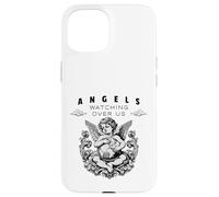 Angels Watching Over Us Protective Quote Case for iPhone 15
