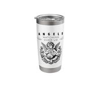 Angels Watching Over Us Protective Quote Stainless Steel Insulated Tumbler