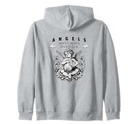 Angels Watching Over Us Protective Quote Zip Hoodie
