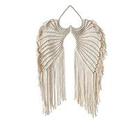 Angels Wing Wall Hanging Tapestry Dream Catcher Woven Boho Handmade Art Macrame Decoration Tapestry Room Ornaments Craft Gifts Home Bedroom Bohemian Decor 44 x 68 CM