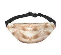 Angel's Wings Large Fashion Crossbody Waist Bag, Travel Casual Boys Waist Bag, Suitable for Sports, Running, Cycling, Traveling, Fishing, Black, One Size