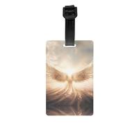 Angel's Wings Printed Anti-Lost Luggage Tags Luggage Tags Suitable for Suitcases Backpacks and Golf Bags
